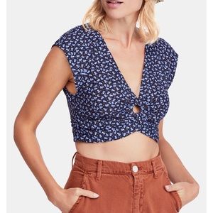 Free People Havana Honey Top Blue